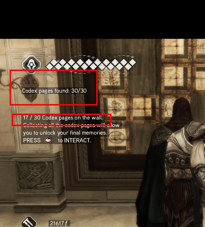 Assassins Creed 2 Codex Wall.