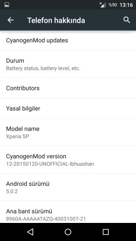  [ROM] Xperia SP CyanogenMod12 Lollipop 5.0.2