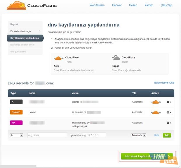  CloudFlare Kurulumu ve Kullanımı