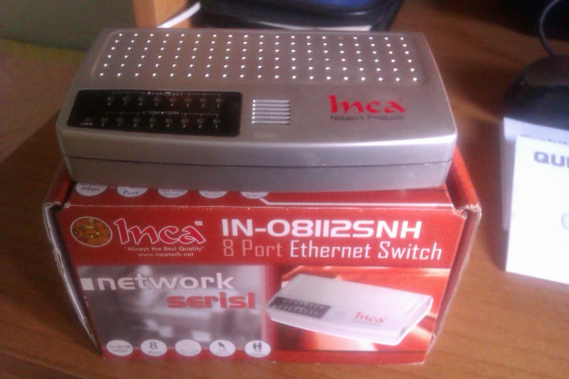  Satılık Sıfır Inca IN-08112SNH 8 Port Ethernet Switch