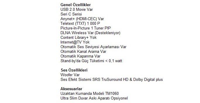  Samsung C6000 Led Tv Kullanıcıları Ana Konu