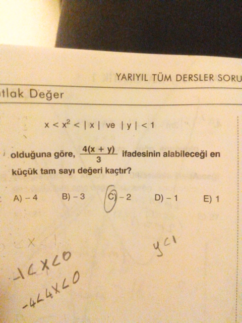  mat 1 mutlak değer soruları