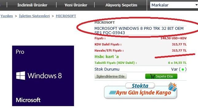  Windows 8 x86 kodu x64 de işe yarar mı