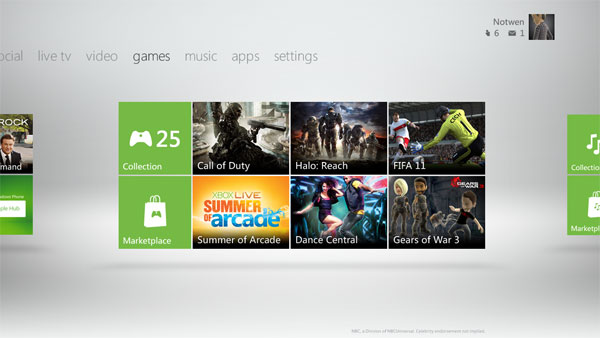  Xbox Live Update (2011 sonbahar güncellemesi) ve yeni uygulamalar...