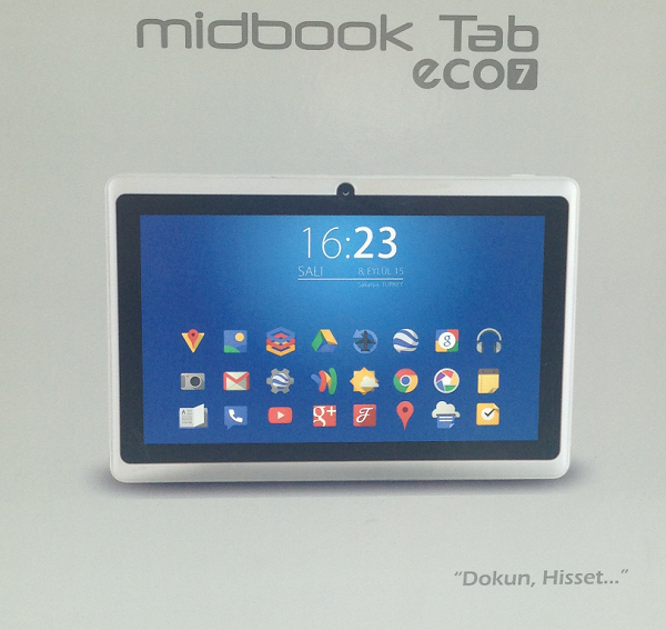 7 inç ekranlı Midbook Tablet Bilgisayar