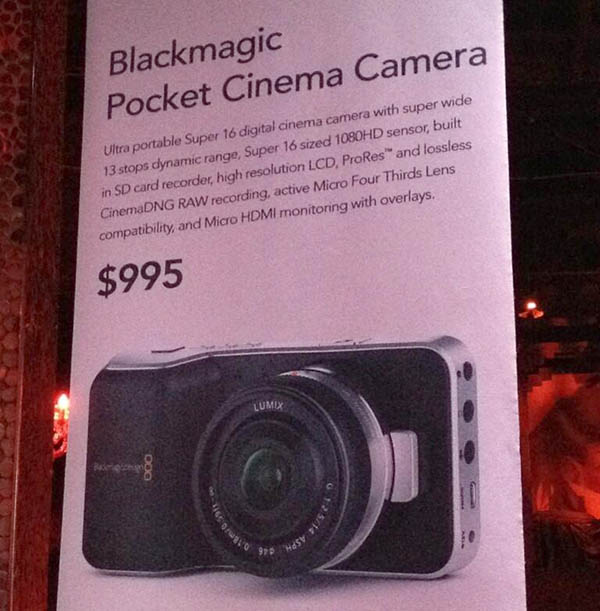 NAB2013: Blackmagic, Micro Four Thirds yapısına sahip kompakt sinema kamerası ortaya çıktı
