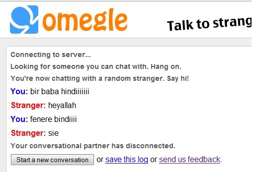  YENİDEN OMEGLE.COM (TANIMADIĞINLA KONUŞTURAN SİTE) MAKSAT MUHABBET