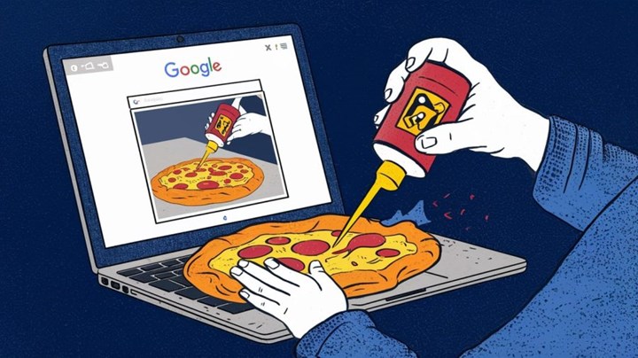 Google, pizzaya yapıştırıcı sürmeyi öneren yapay zekalı arama özelliğini savundu