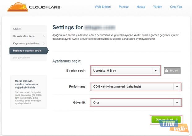  CloudFlare Kurulumu ve Kullanımı