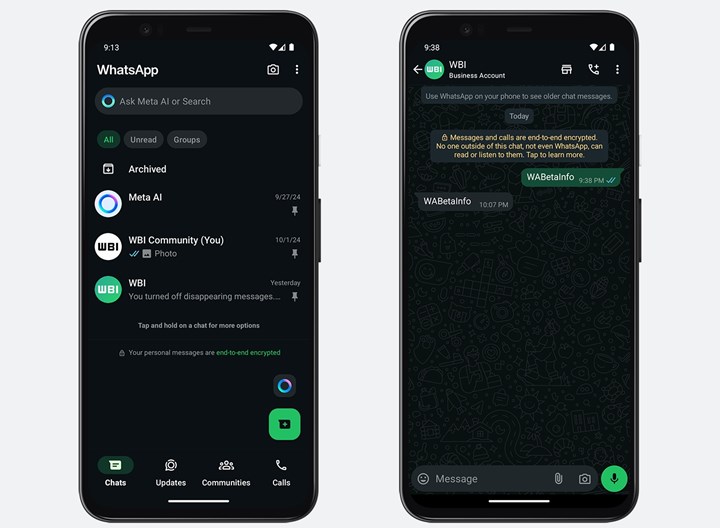 WhatsApp'a gerçek siyah tema geliyor: İşte yeni koyu arayüz