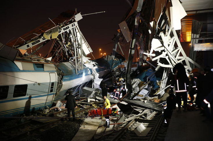 Ankara'da Yüksek Hızlı Tren kazası (9 ölü, 86 yaralı)