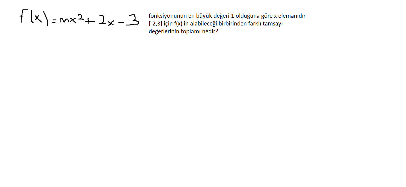  basit bir parabol sorusu el atın beyler
