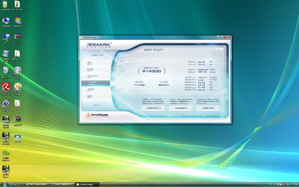  3DMARK VANTAGE SONUÇLARINIZ BURAYA