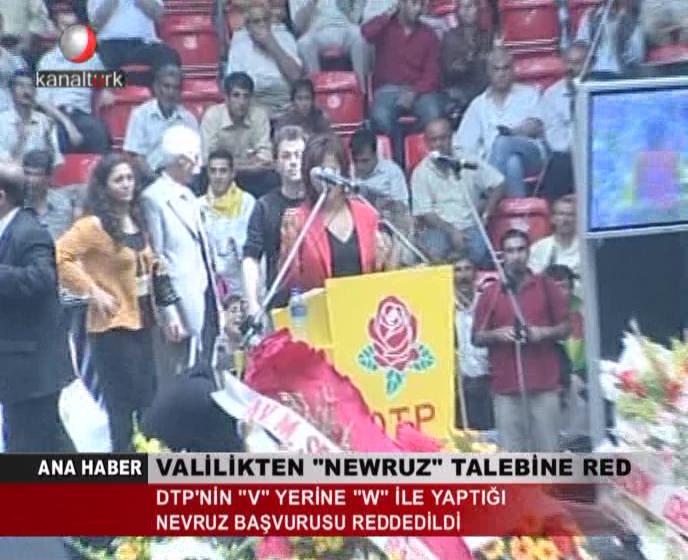  Valilik Dtp'lilerin ''Newroz'' Kutlamasını Redetti.