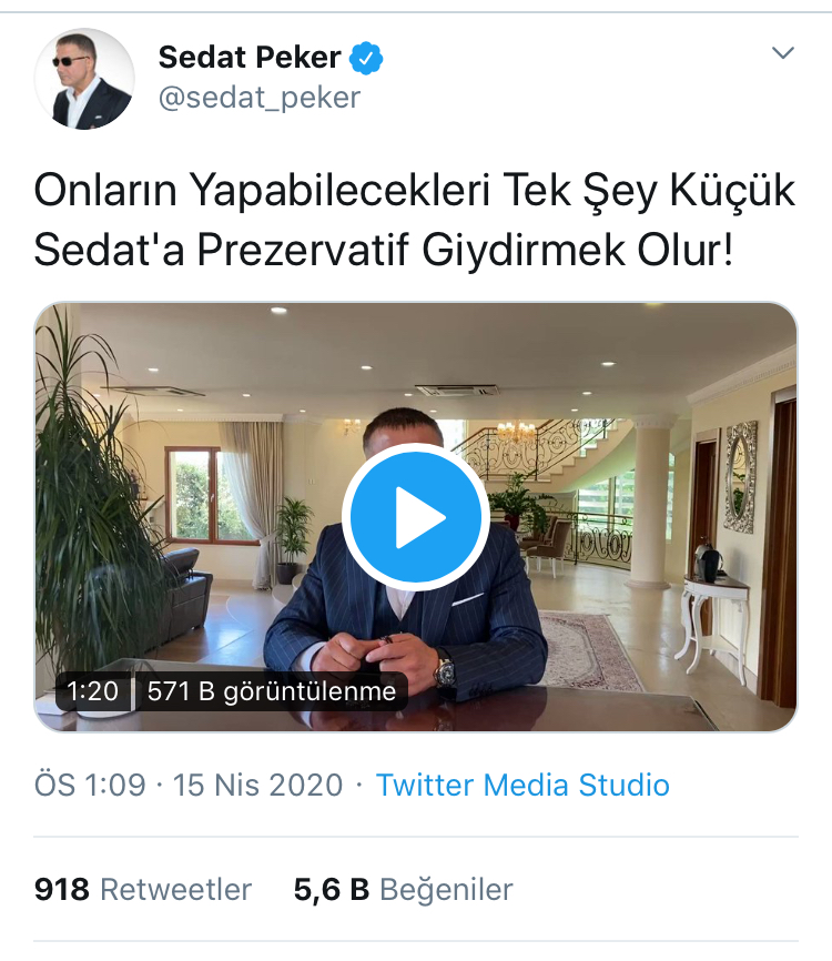 Sedat Peker'den Çakıcı'ya: Onların Yapabilecekleri Tek Şey Küçük Sedat'a Prezervatif Giydirmek Olur!