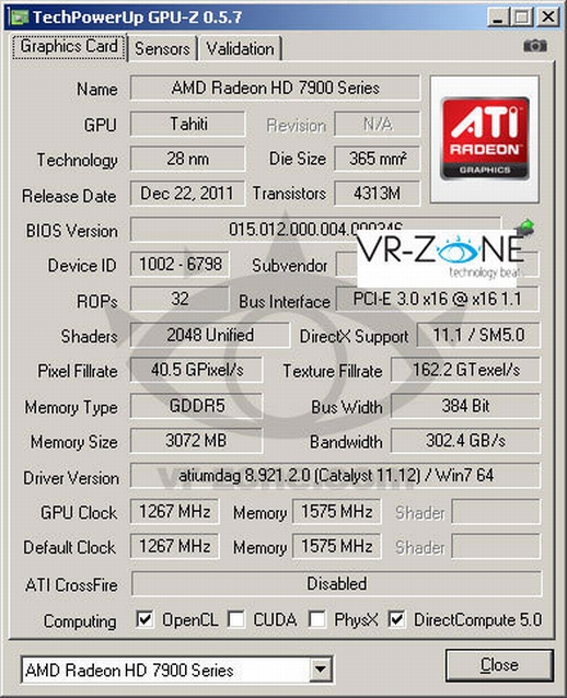 AMD Radeon HD 7970 hız aşırtma performansıyla dikkat çekiyor
