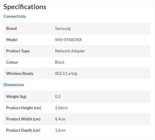 SATILIK SAMSUNG TV'LER İÇİN USB WI-FI APARATI