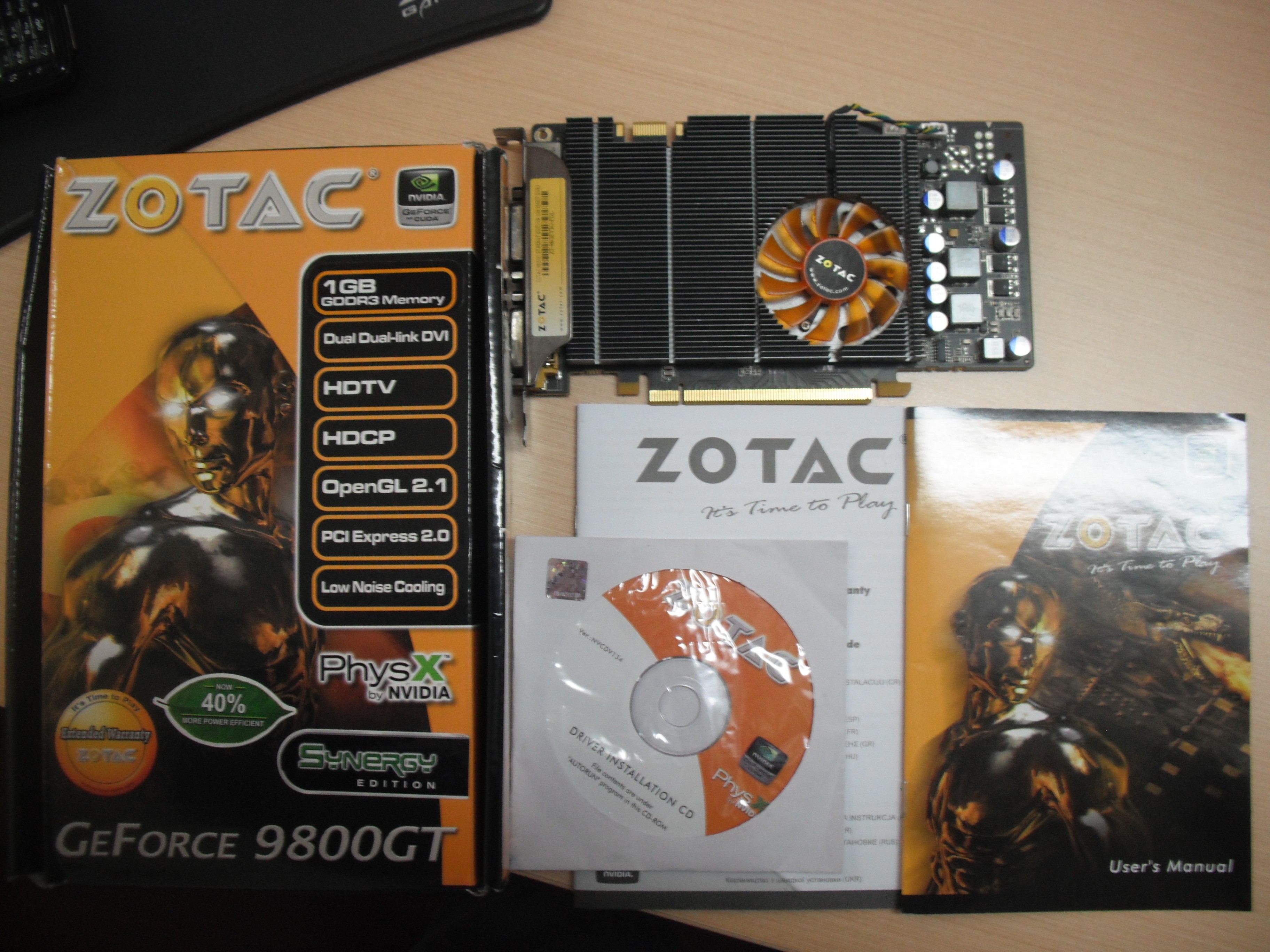  Satılık Zotac GeForce 9800GT Synergy Edition 1 GB 256 Bit