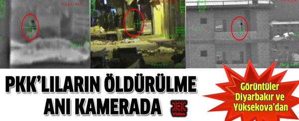  Diyarbakır'da teröristlerin öldürülme anı kamerada
