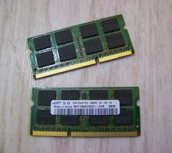  2x2 Gb Samsung DDR3 Ram