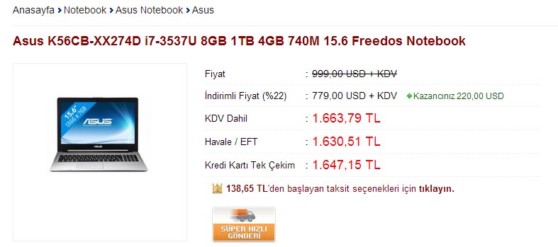  Asus k56cb İnceleme