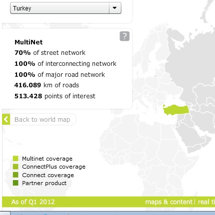  Türkiye Haritaları [Başarsoft & TeleAtlas & Navteq] Karşılaştırma.