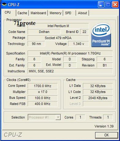  1.70Ghz 1.86Ghz Yükseltme Sorunu