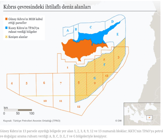 Yunanistan'ın Türk Kara Sularını işgal ettiği iddaa edilen harita yayımladığı ortaya çıktı