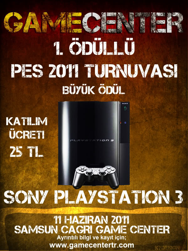  SAMSUN Çağrı Game Center 1. Ödüllü Offline PS3 PES 2011 Turnuvası