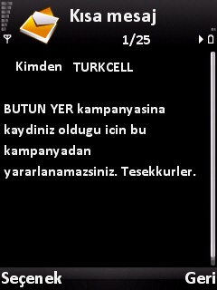  turkcell 100 yukle 2 saat 150 yukle 3 saat bedava kayıt devam ediyor