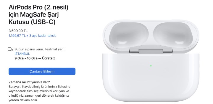 AirPods Pro 2'nin USB-C şarj kutusu satışta: Türkiye fiyatı cep yakıyor!