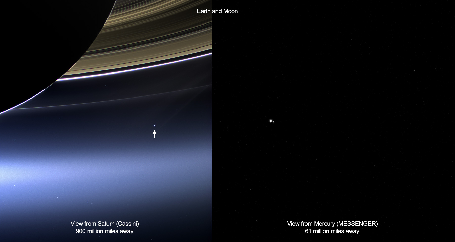  NASA Cassini Uzay Mekiği, Satürn’ den Dünya’ nın Fotoğrafını Çekti