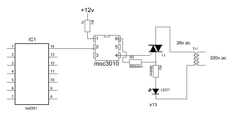 Ka2281 схема включения