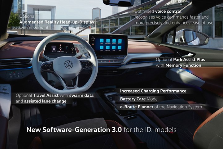 Volkswagen'in elektrikli ID modellerine yeni yazılım güncellemesi geliyor