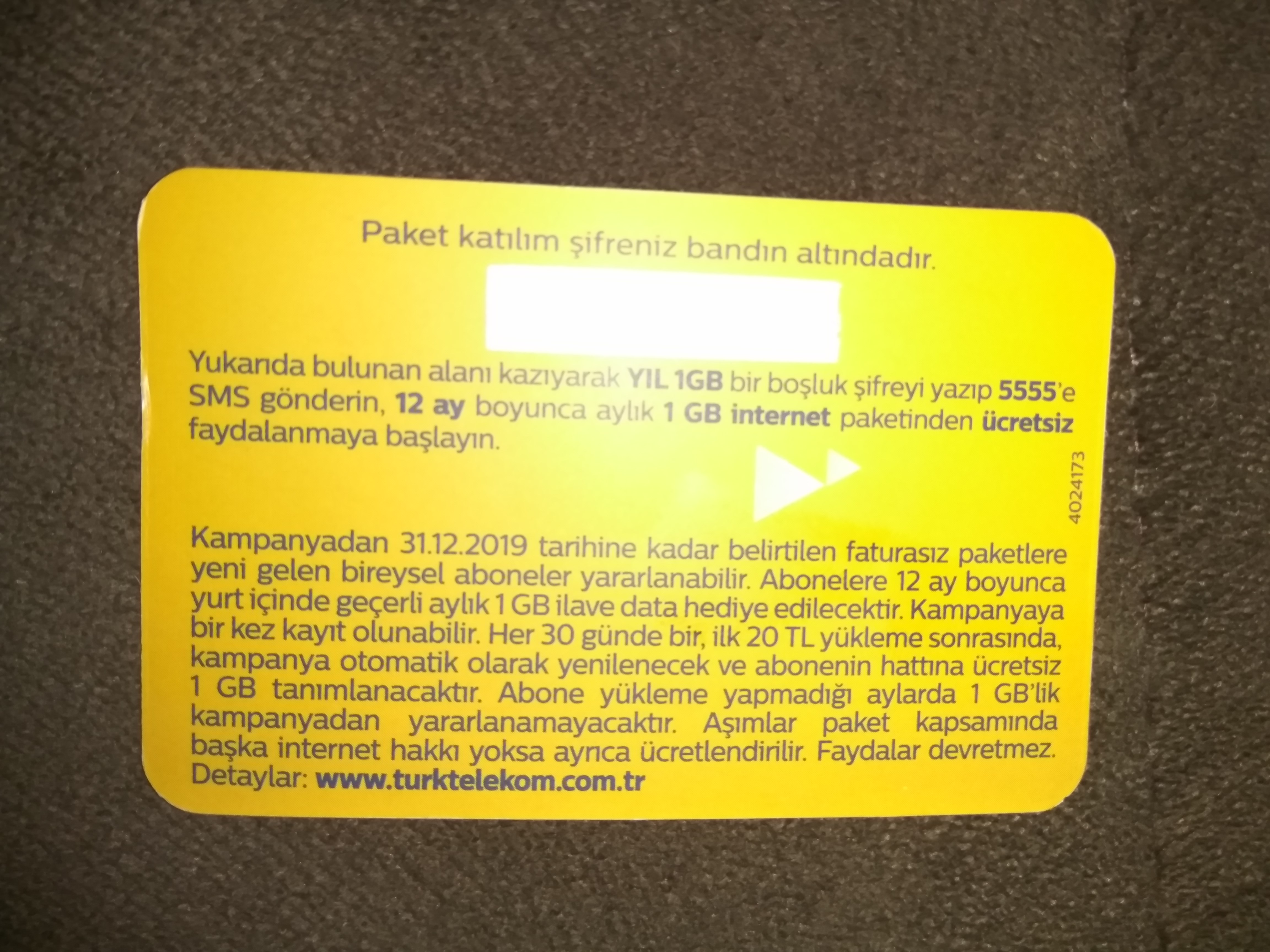 YIL1GB Kampanyasi ( Turk Telekom )