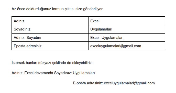  Wordde boş form oluşturmak