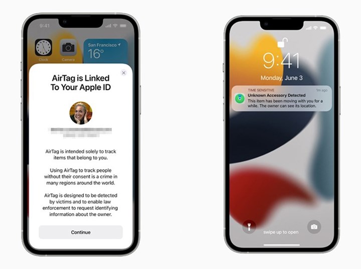 iOS 15.4'ün son betasına AirTag için izinsiz takip önleme uyarıları eklendi