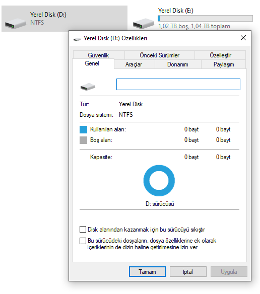 Windows Otomatik Onarıma Hazırlanıyor Yazıp İçerisine Ulaşılamayan Sabit Disk