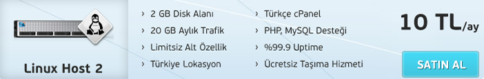  5 TL' den Başlıyan Hostingler İçerde ....