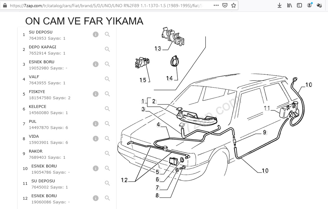 Схема электрическая фиат уно