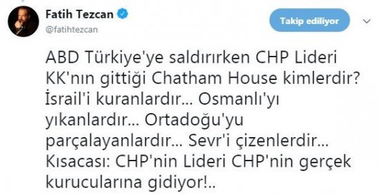 Cumhurbaşkanı Erdoğan,  Chatham House’da konuştu ama yandaş gazeteciler daha önce tepki göstermişti 