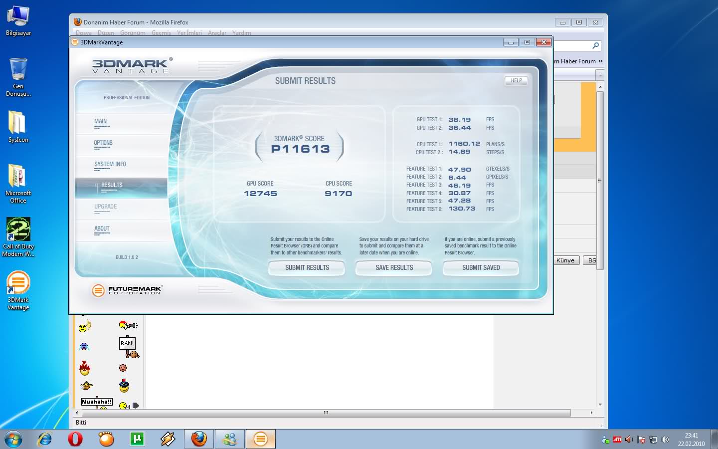  default ayarlar ile 3dmark sonucu normalmidir?