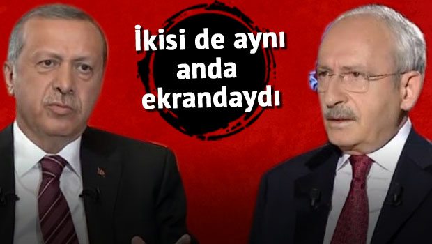  Aynı anda ekrana çıkan Erdoğan ve Kılıçdaroğlu'nun reyting sonuçları belli oldu