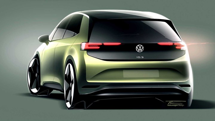 Makyajlı 2023 Volkswagen ID 3'ün çizimleri paylaşıldı