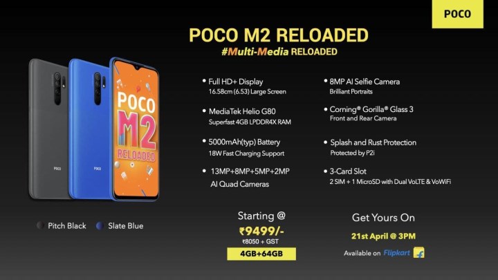 Poco M2 Reloaded tanıtıldı: İşte özellikleri ve fiyatı