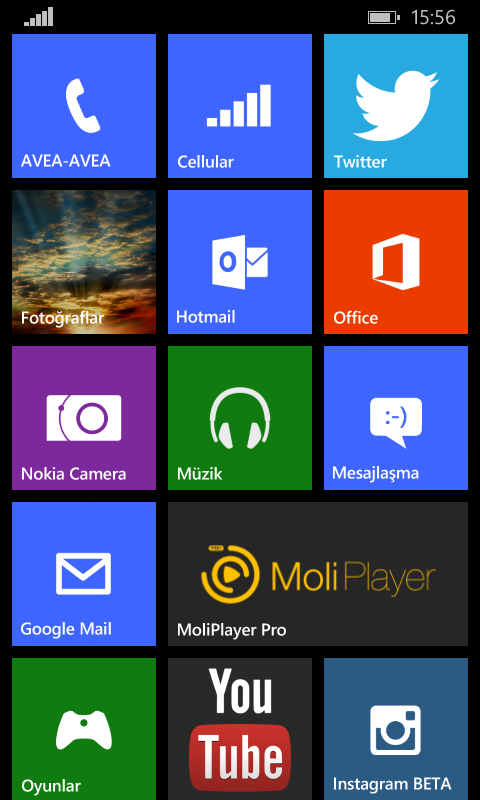  Windows Phone 8.1 Ana Ekranlarınız