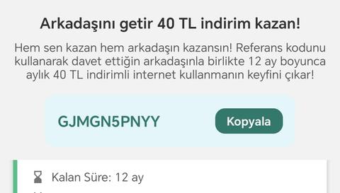 Gıbırnet Referans kodu ile İNDİRİM başladı