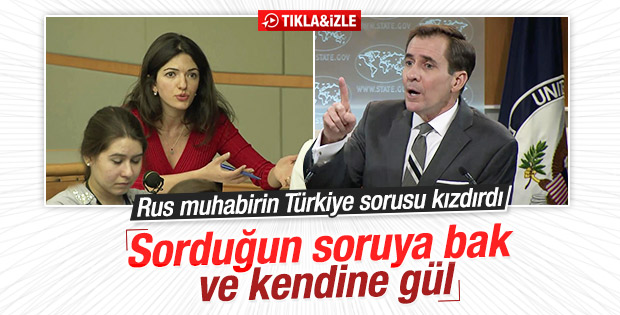  Rus muhabir ABD Sözcüsü Kirby'i kızdırdı