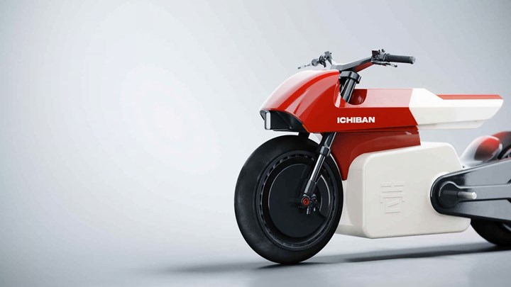 Akira'dan ilham alan retro-fütüristik elektrikli motosiklet geliştirildi
