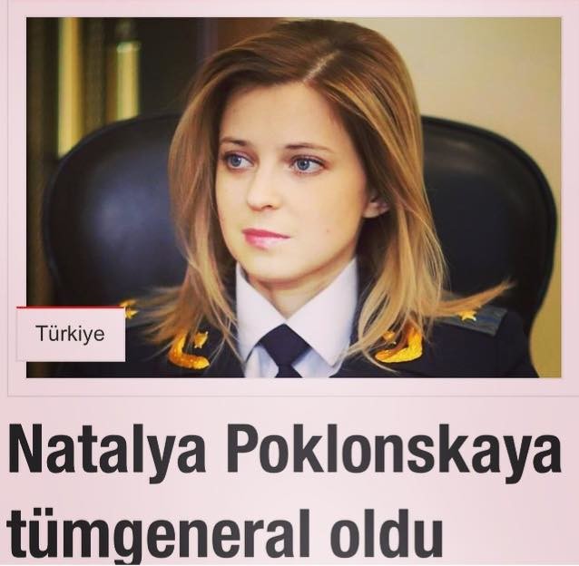  Natalya Poklonskaya tümgeneral oldu!